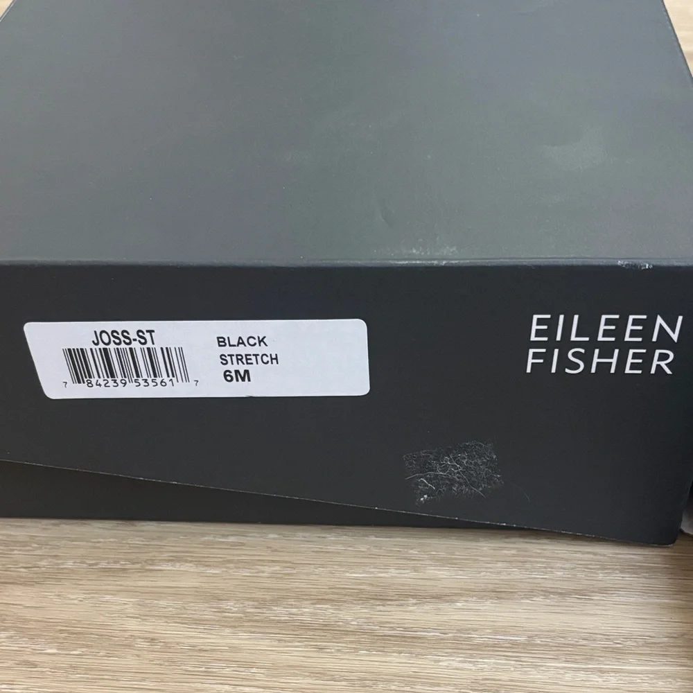 Eileen Fisher Joss-St Black Wedge Ankle Boots - 6